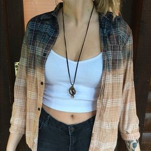🚫sold🚫Vintage retro ombre flannel